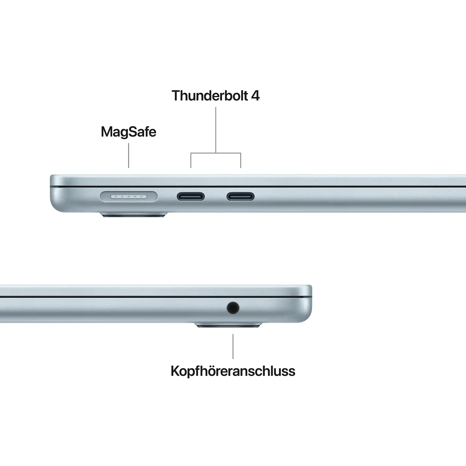 Macbook Air 13.6'' - M4  10-Core CPU  10-Core GPU - 16 GB - 512 GB SSD - Himmelblau - 2025
