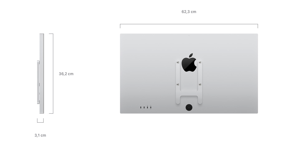 RP// Apple Studio Display - Nanotexturglas 27'' - VESA Mount Adapter