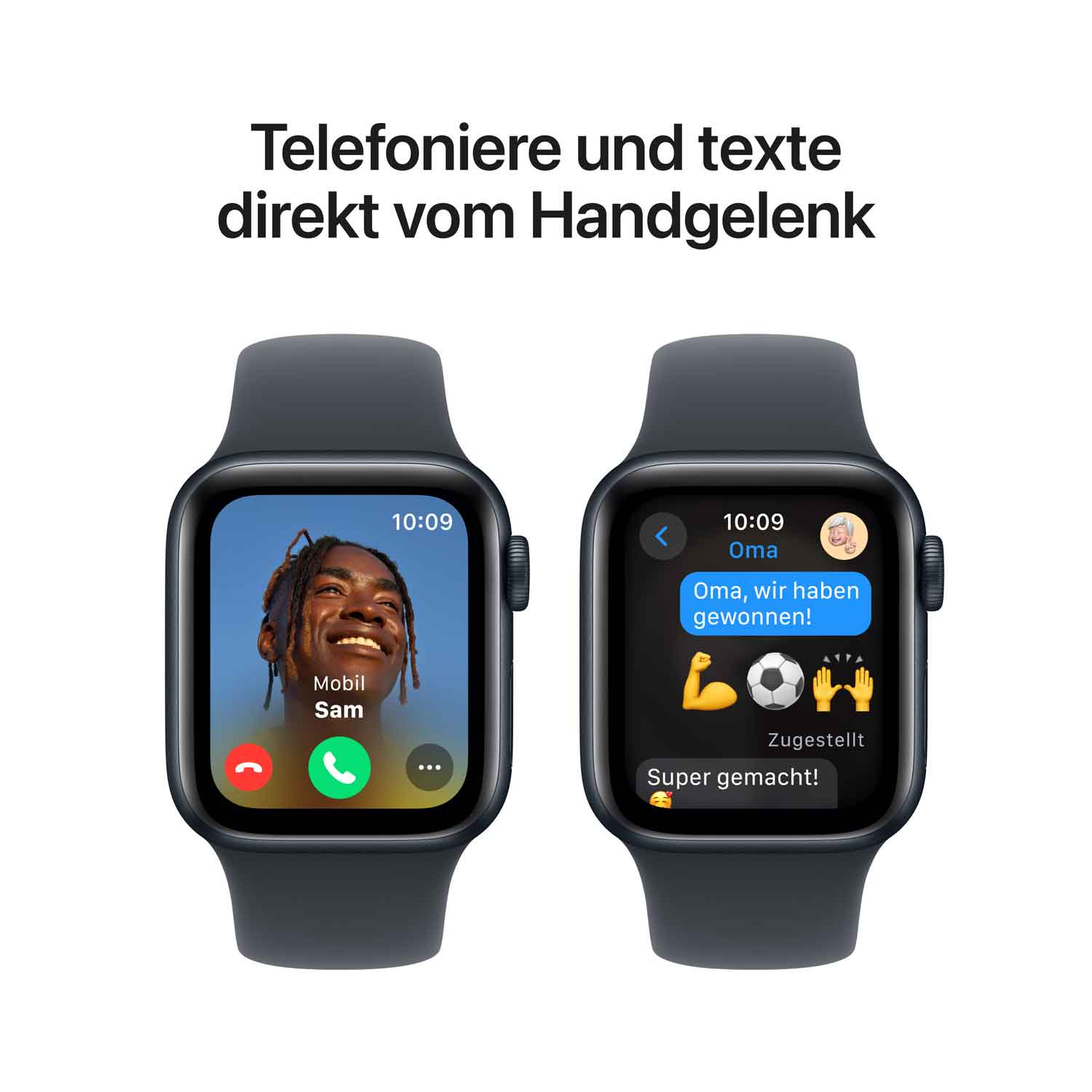 Apple Watch SE Aluminium 40mm Mitternacht Sportarmband mitternacht S M 2024