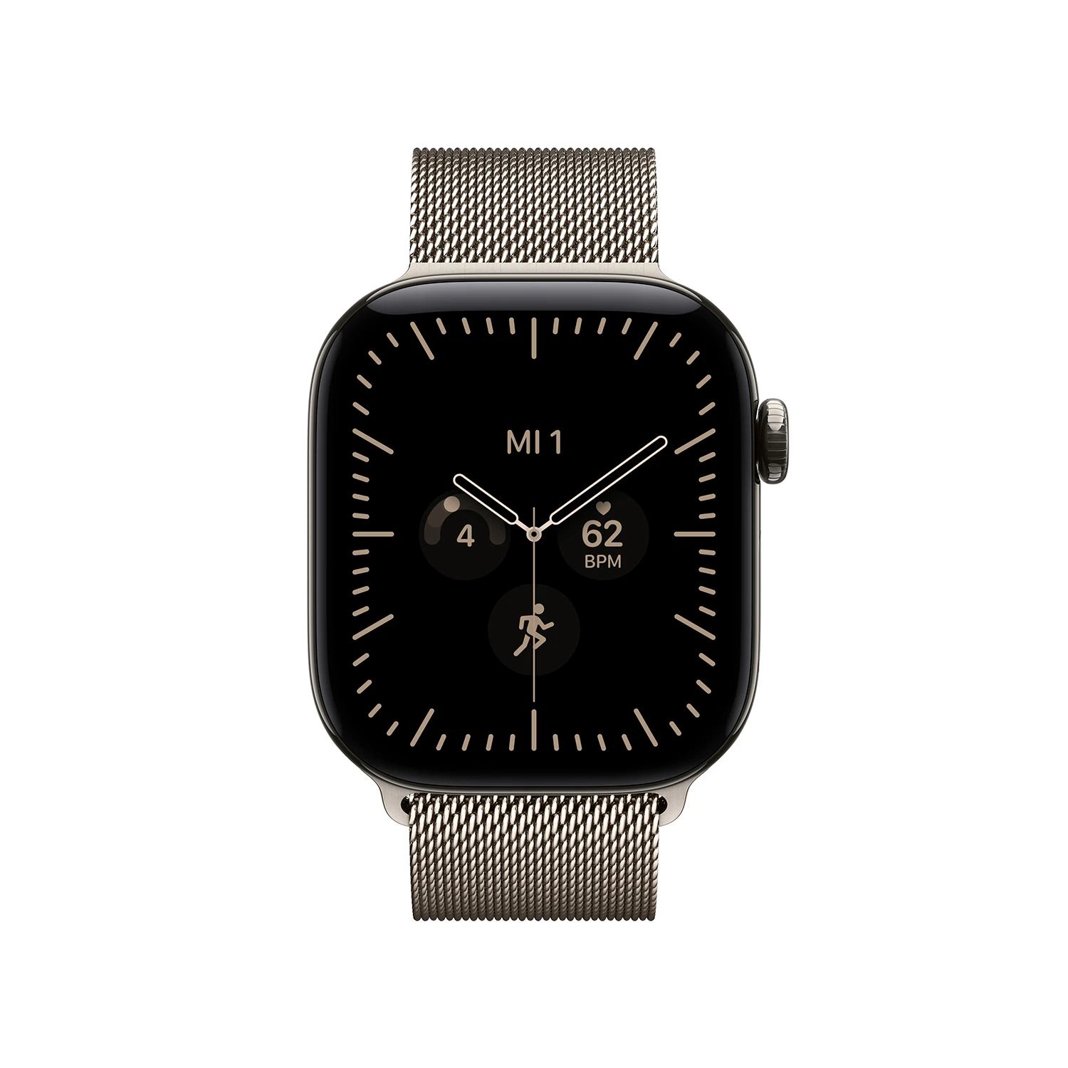 Apple Watch Series 12 GPS + Cellular 42mm Natural Titanium Case with Natural Milanese Loop