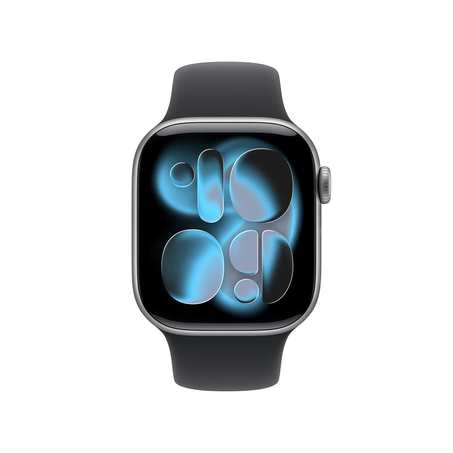 Apple Watch Series 11 GPS 42mm Space Grau Aluminium Case mit schwarzem Sport Band - S/M