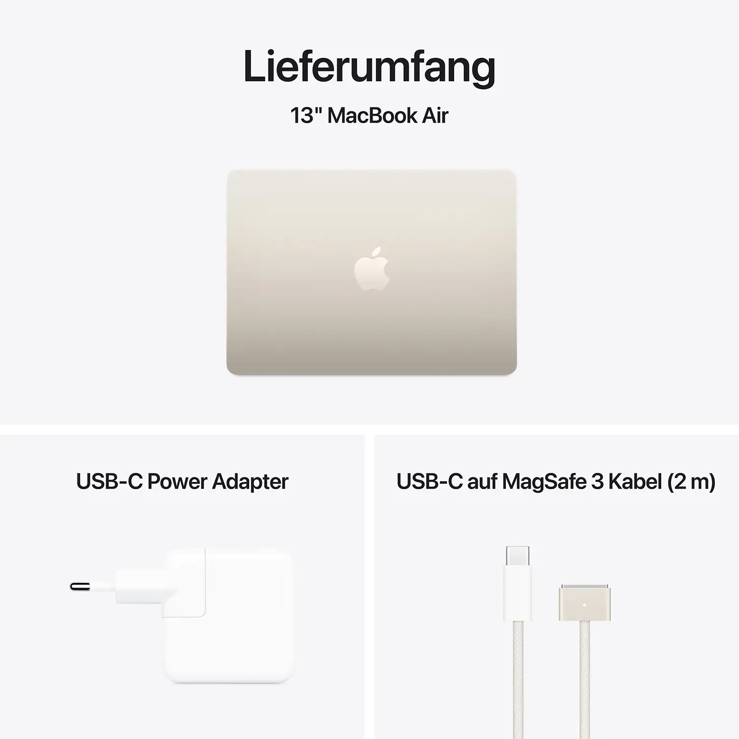 Macbook Air 13.6'' - M4  10-Core CPU  8-Core GPU - 16 GB - 256 GB SSD - Polarstern - 2025