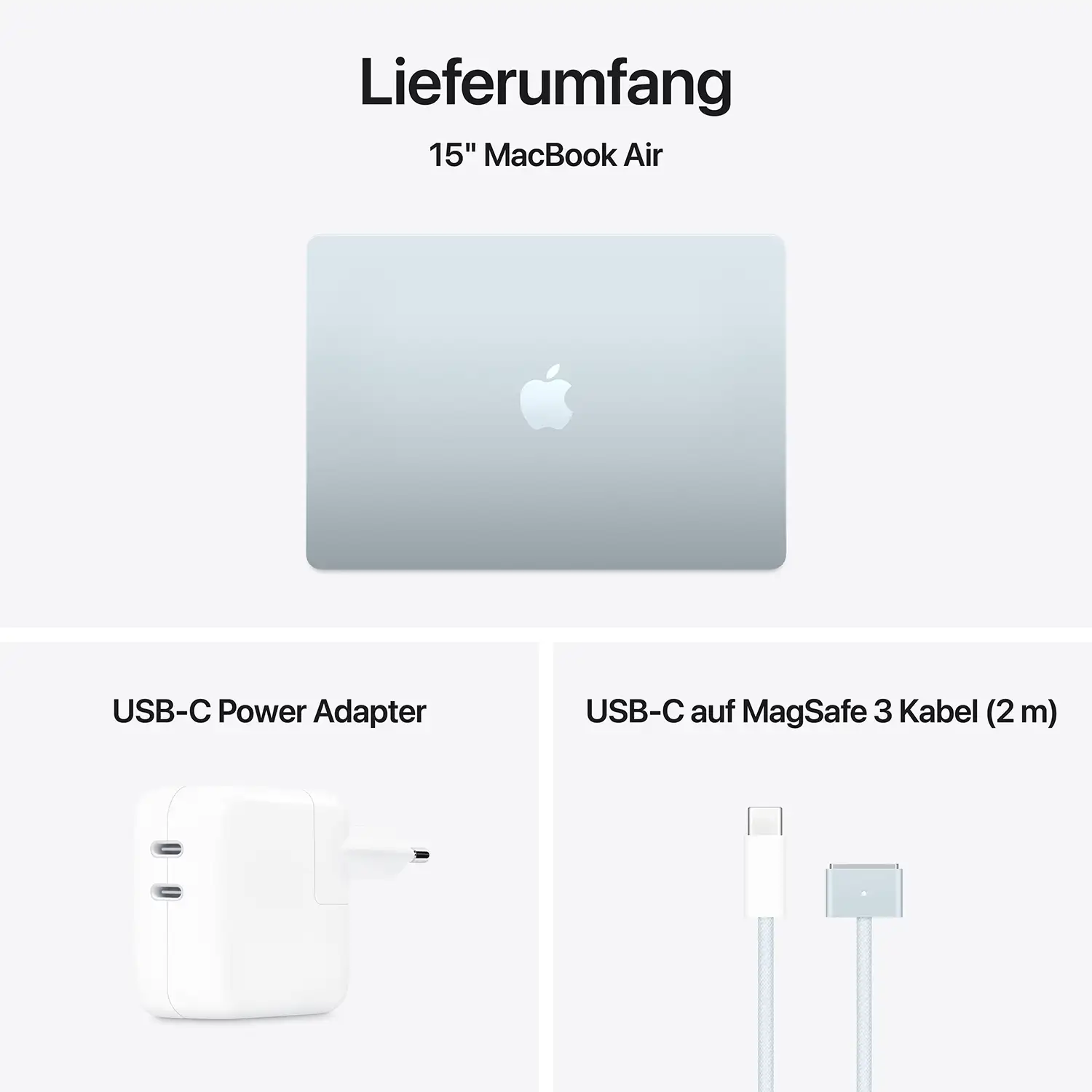Macbook Air 15'' - M4  10-Core CPU  10-Core GPU - 16 GB - 512 GB SSD - Himmelblau - 2025