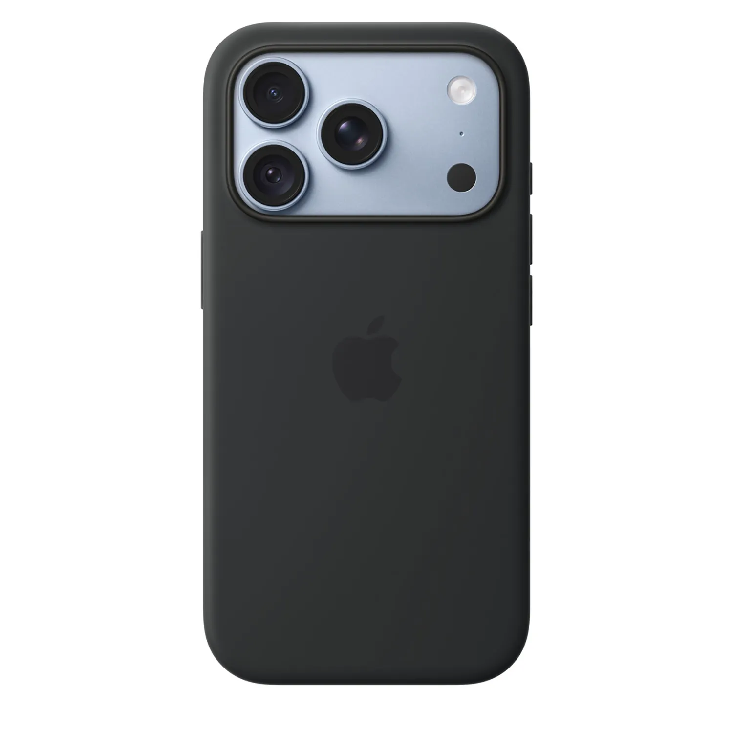 Apple Silikon Case iPhone 18 Pro mit MagSafe (schwarz)