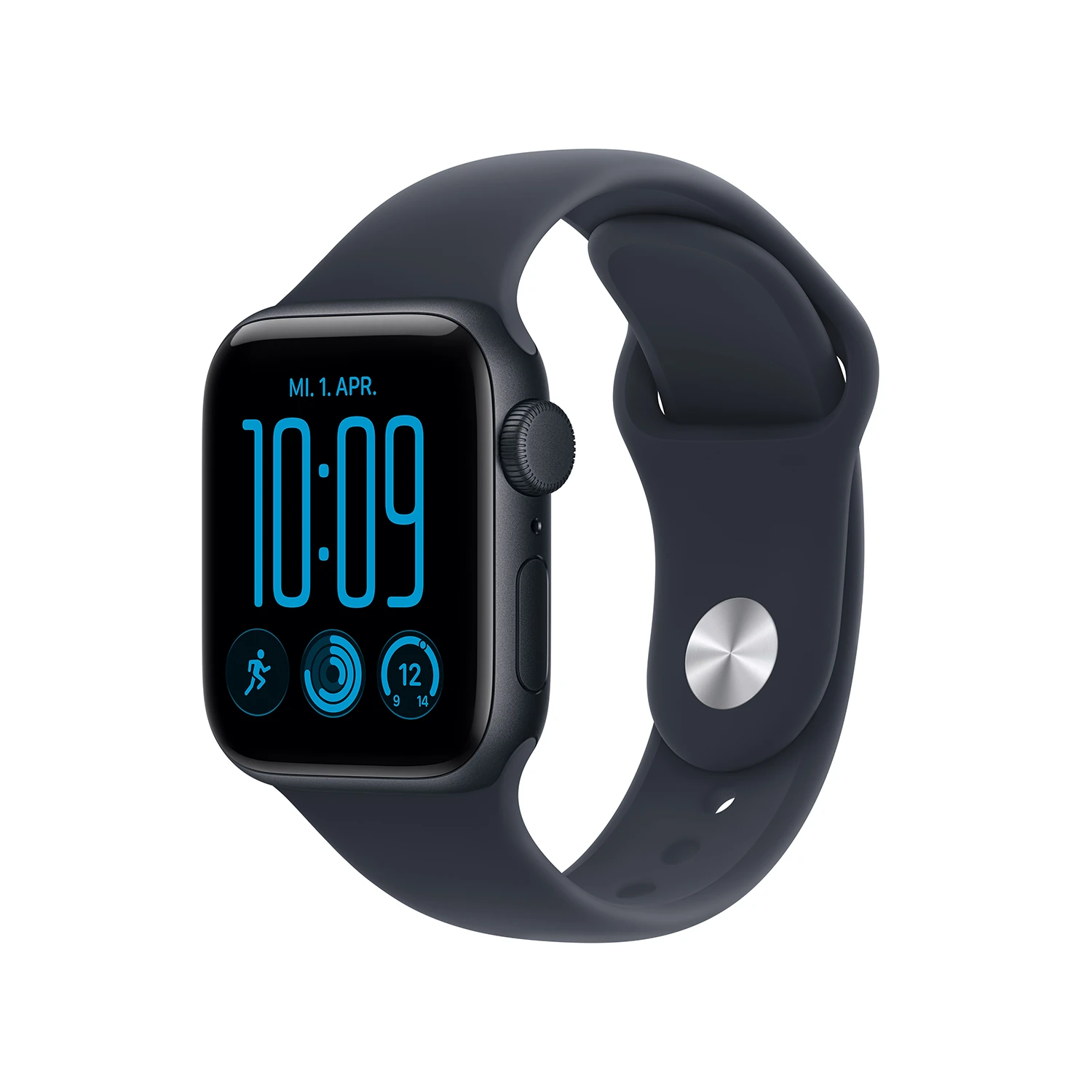 Apple Watch SE 3 Aluminium 40mm Mitternacht (Sportarmband navyblau) S/M 2026