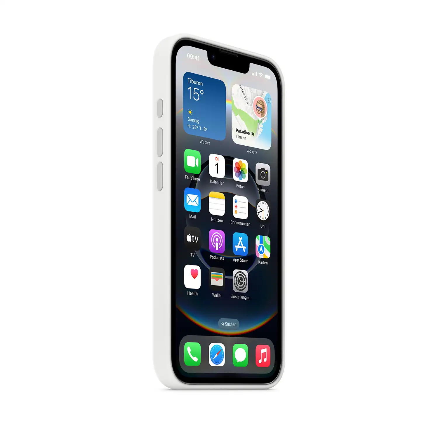 Apple Silikon Case iPhone 16e Weiss
