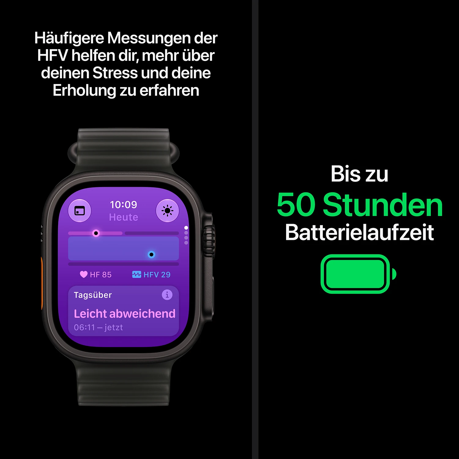 Apple Watch Ultra 4 Titanium Cellular 49mm Natur (Ocean Armband halbtransparentes grau)