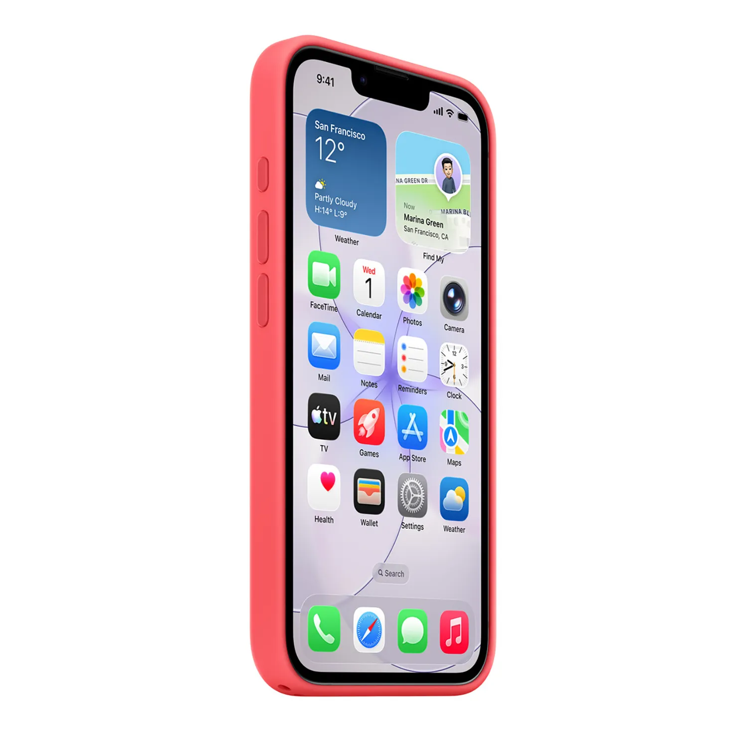 Apple Silikon Case iPhone 17e mit MagSafe (guavepink)