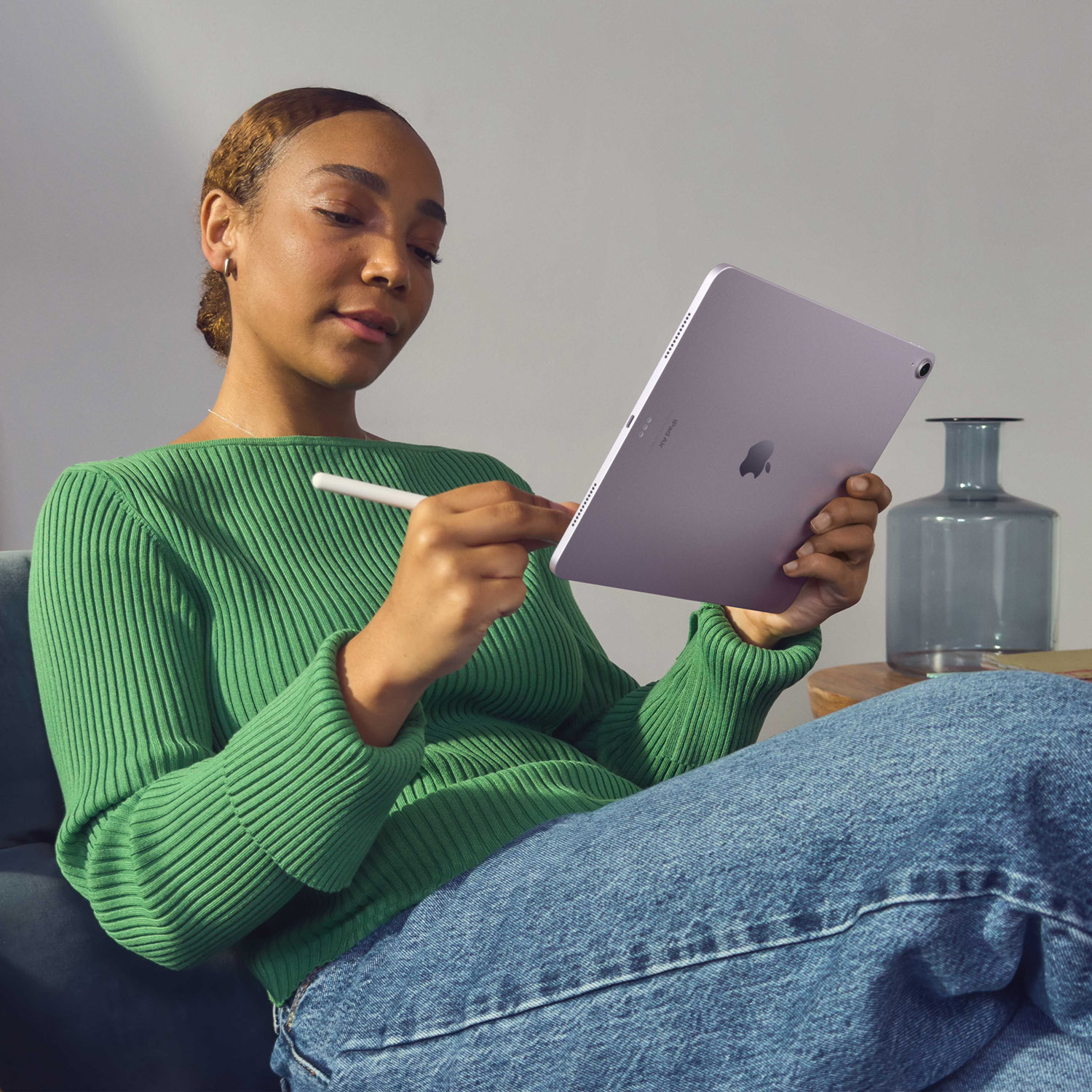 RP// Apple iPad Air 13 Wi-Fi 128 GB Violett 2024 Produktbild: Ipad air 13 m2 wifi violett bild position 5
