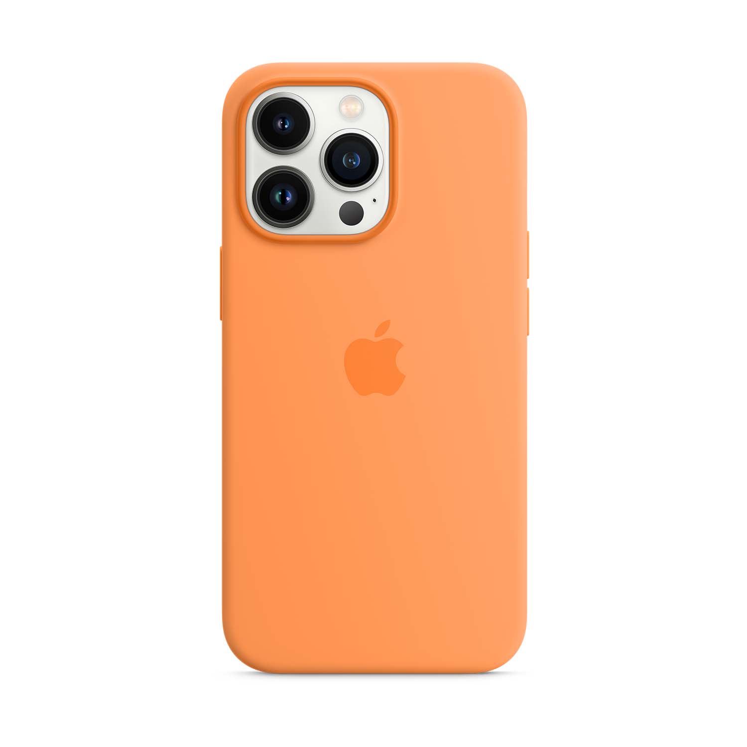 Apple Silikon Case iPhone 13 Pro mit MagSafe - Gelborange
