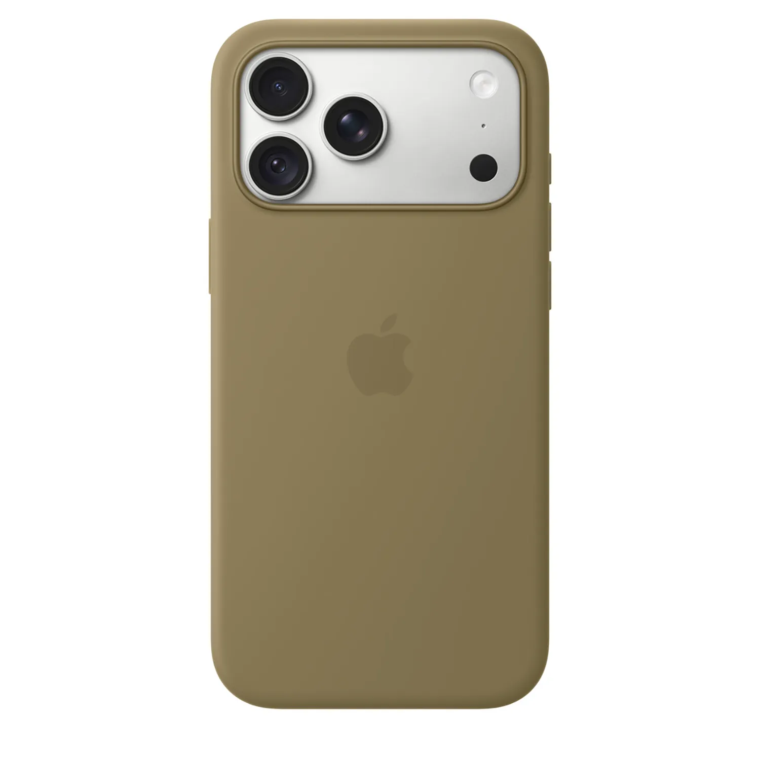Apple Silikon Case iPhone 18 Pro Max mit MagSafe (oliv)