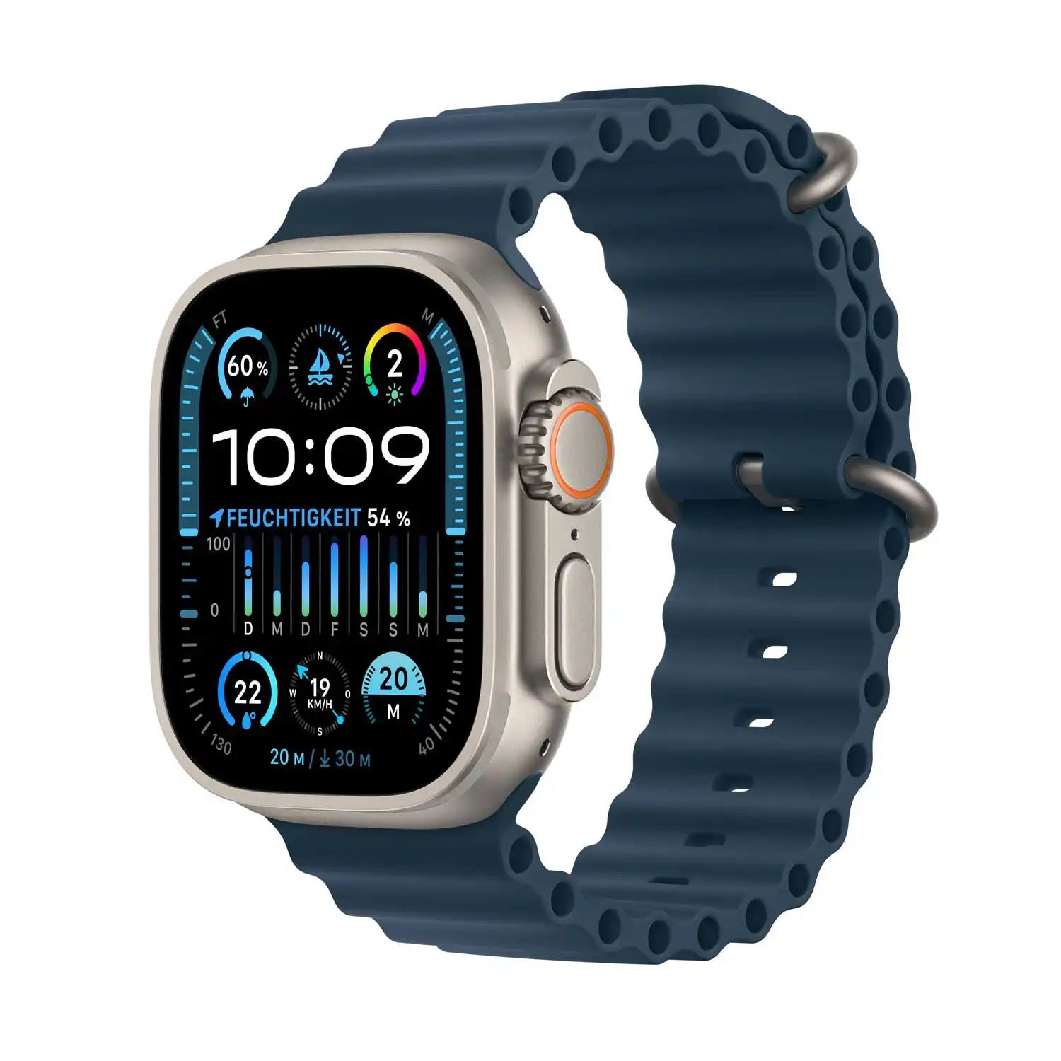 AppleWatch Ultra 2 Titanium Cellular 49mm (Ocean blau)