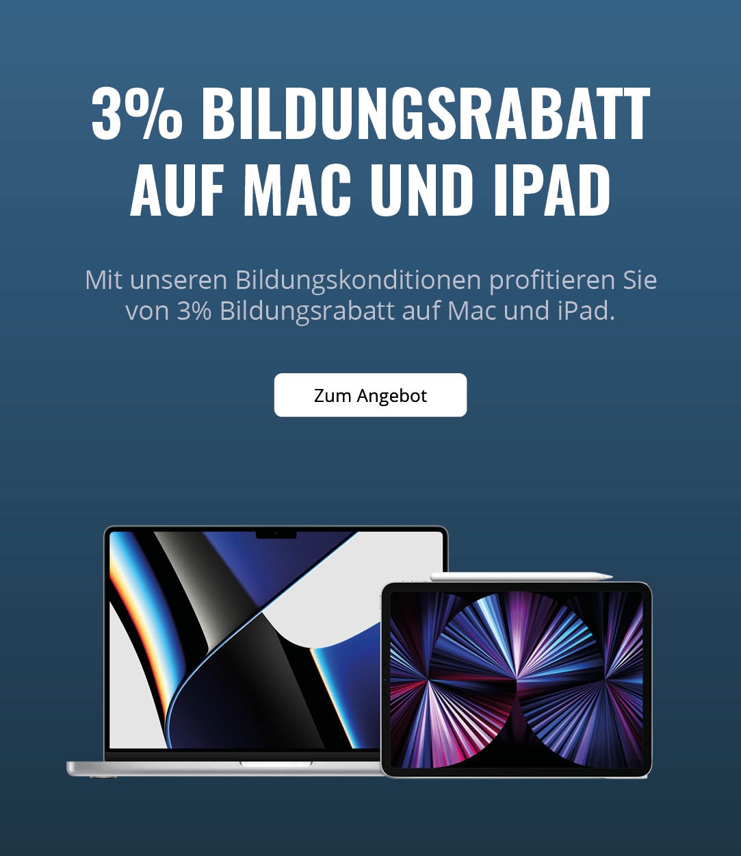 3% Education Rabatt