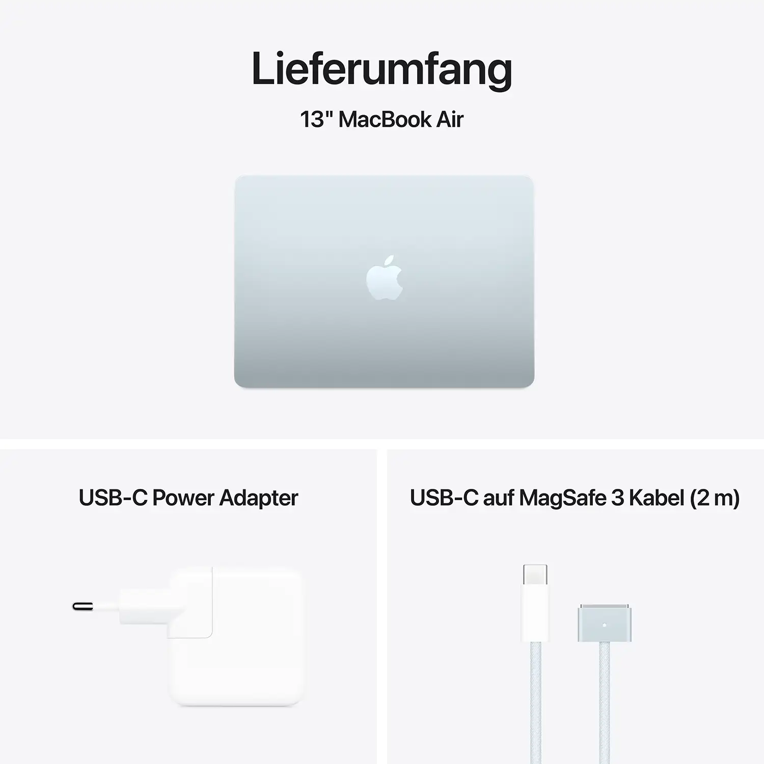 Macbook Air 13.6'' - M4  10-Core CPU  10-Core GPU - 16 GB - 512 GB SSD - Himmelblau - 2025