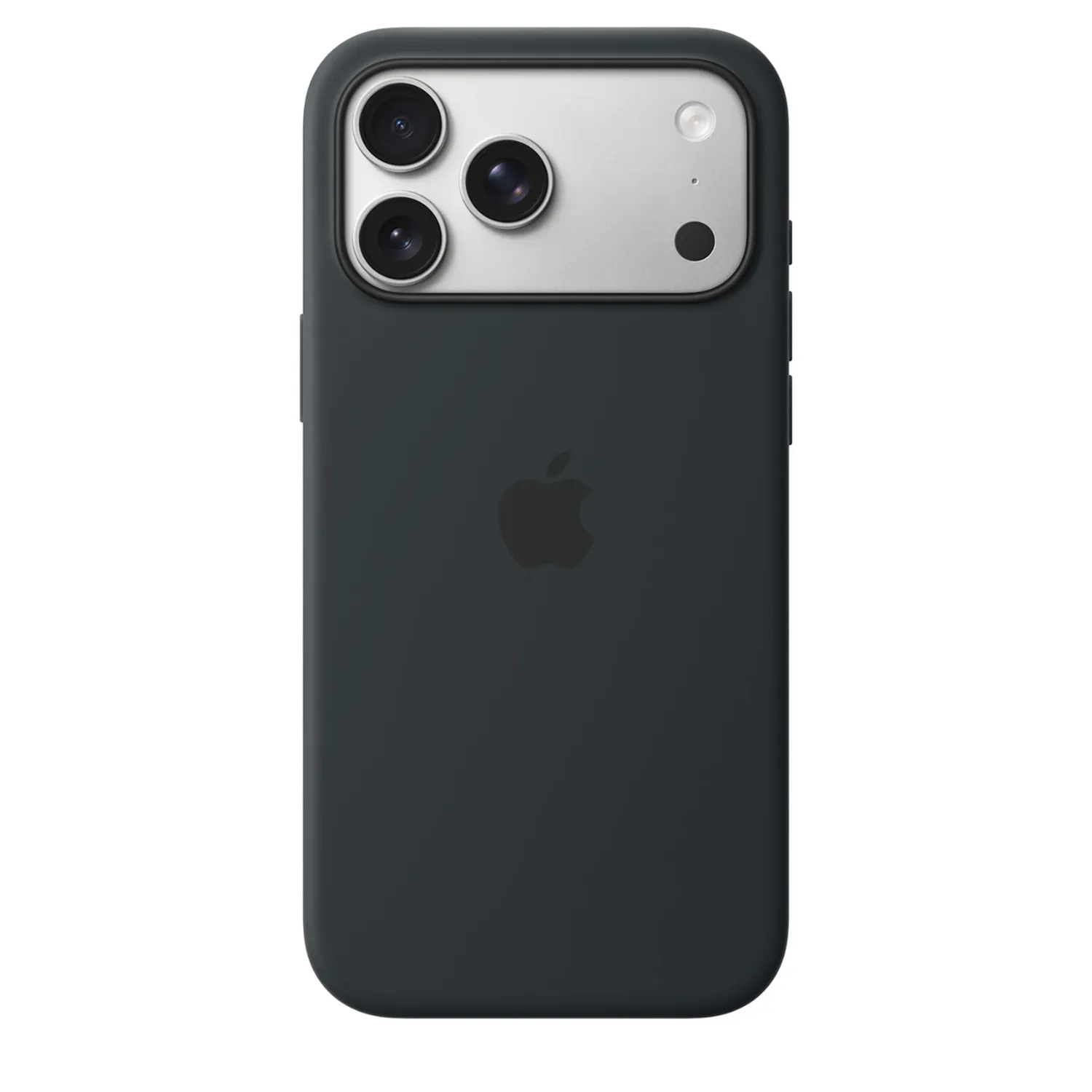Apple Silikon Case iPhone 17 Pro Max mit MagSafe (schwarz)