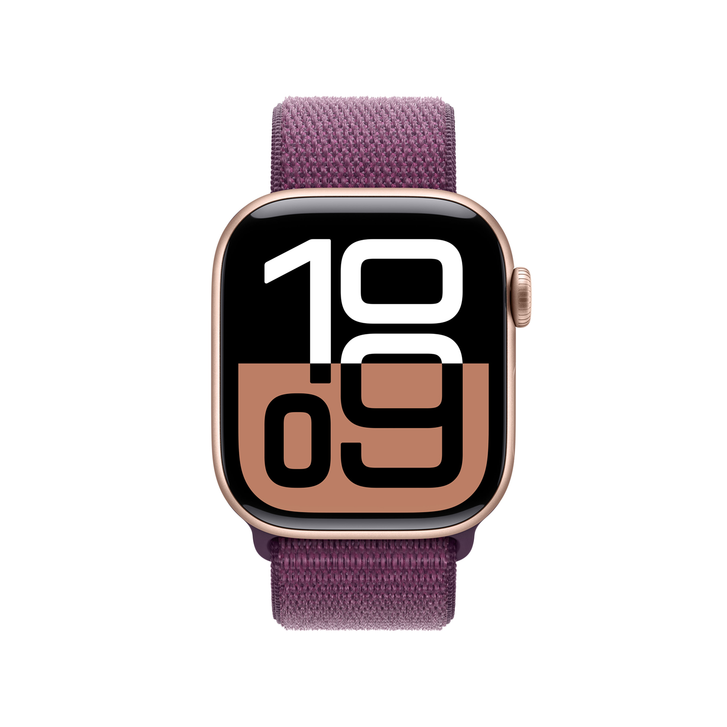 Apple Watch S10 Aluminium 42mm Rosegold Sport Loop pflaume