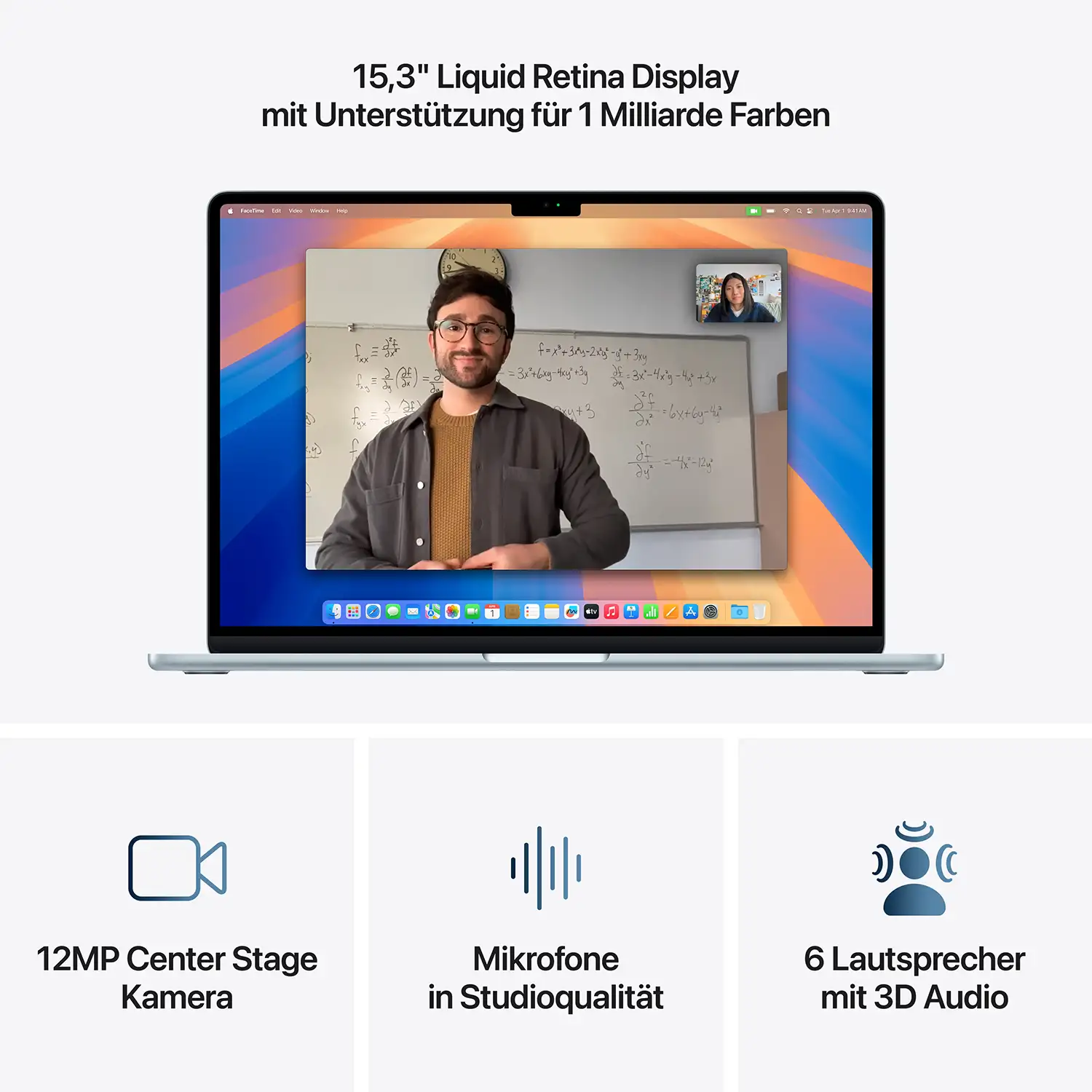Macbook Air 15'' - M4  10-Core CPU  10-Core GPU - 16 GB - 512 GB SSD - Himmelblau - 2025