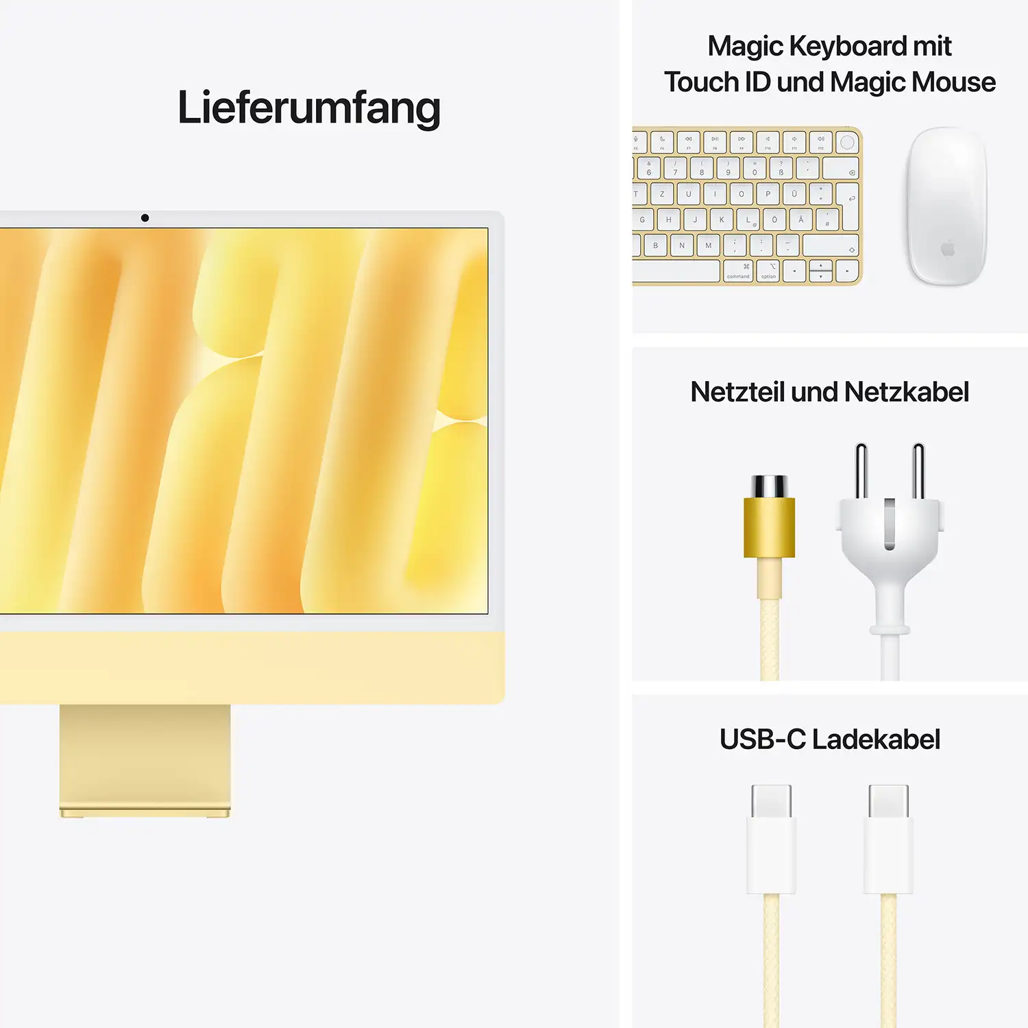 Produktbild: Imac m4 pro chip 4 port 24 in gelb bild position 9