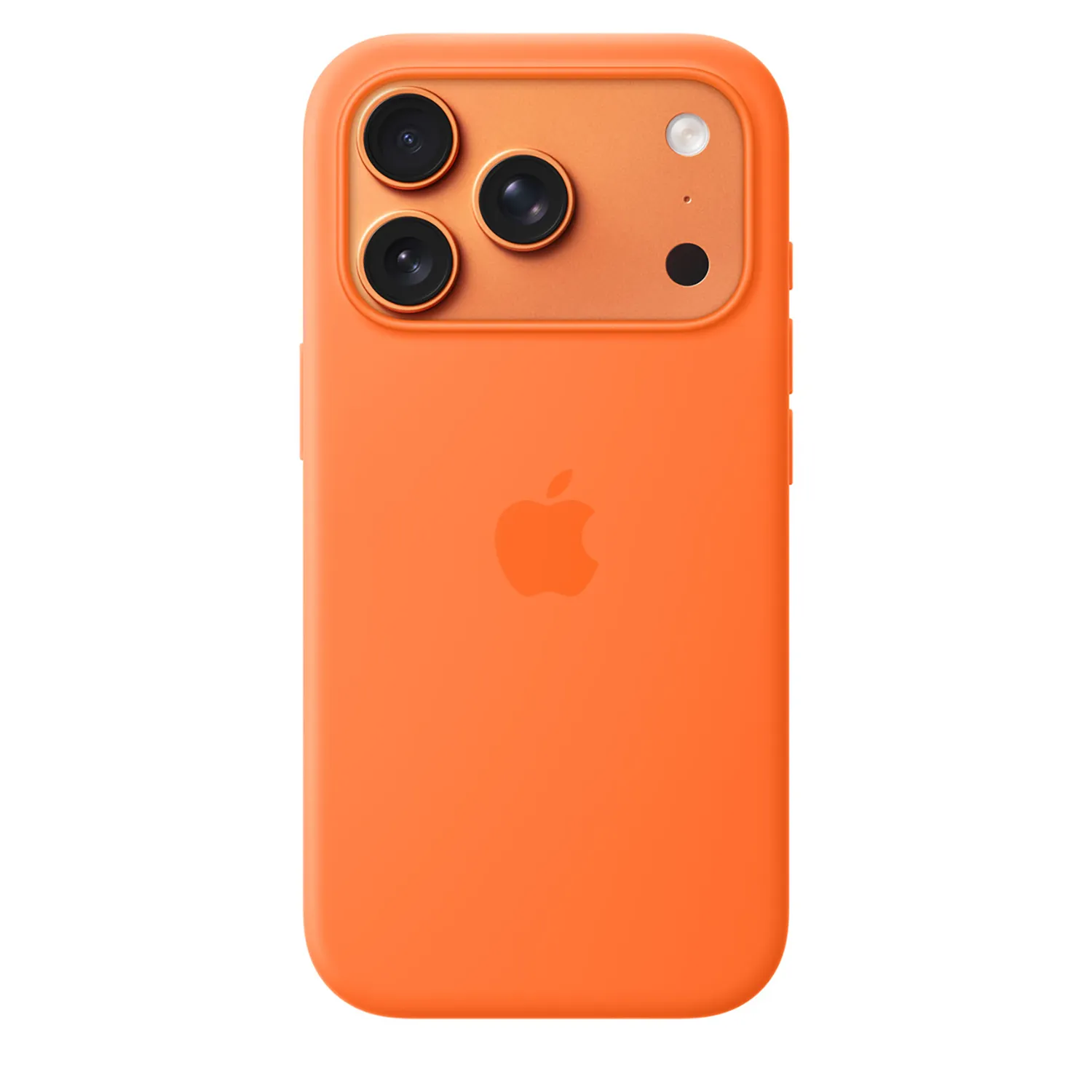 Apple Silikon Case iPhone 17 Pro mit MagSafe (orange)
