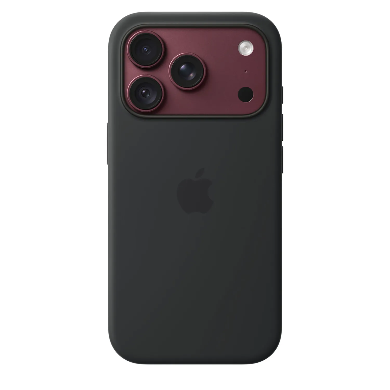 Apple Silikon Case iPhone 18 Pro mit MagSafe (schwarz)