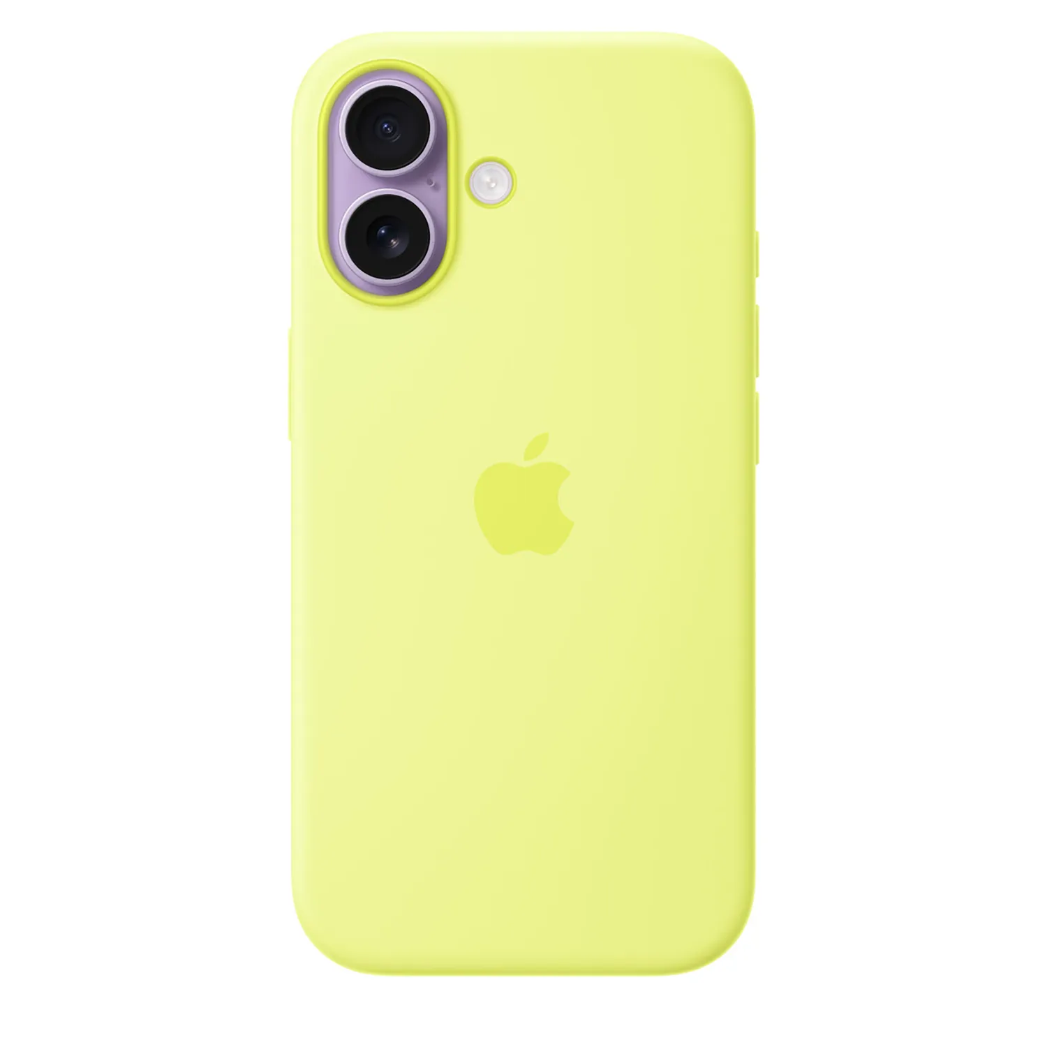 Apple Silikon Case iPhone 17 mit MagSafe (neongelb)