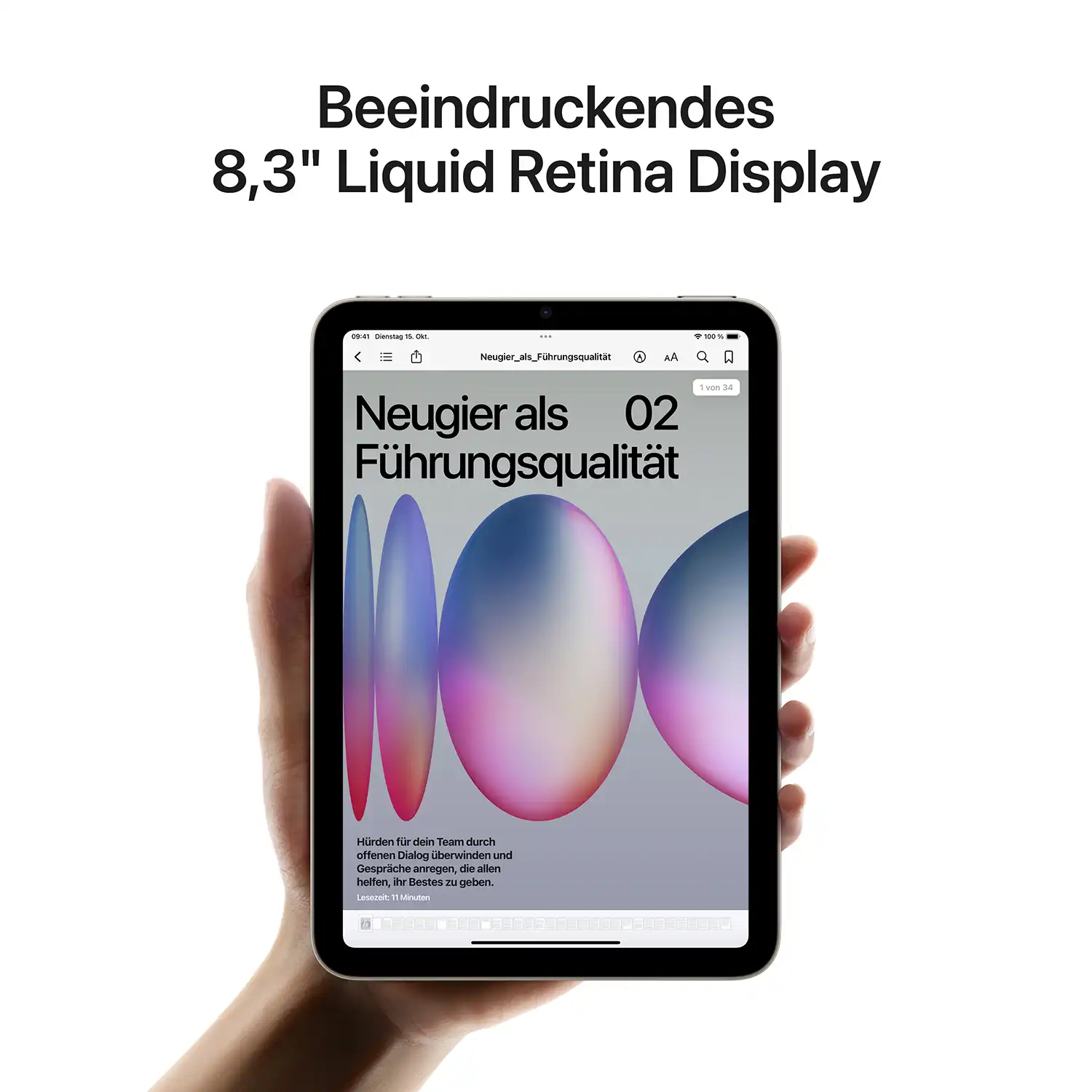 Apple iPad mini Wi-Fi 128GB - Blue Produktbild: Ipad mini blau bild position 5 wifi