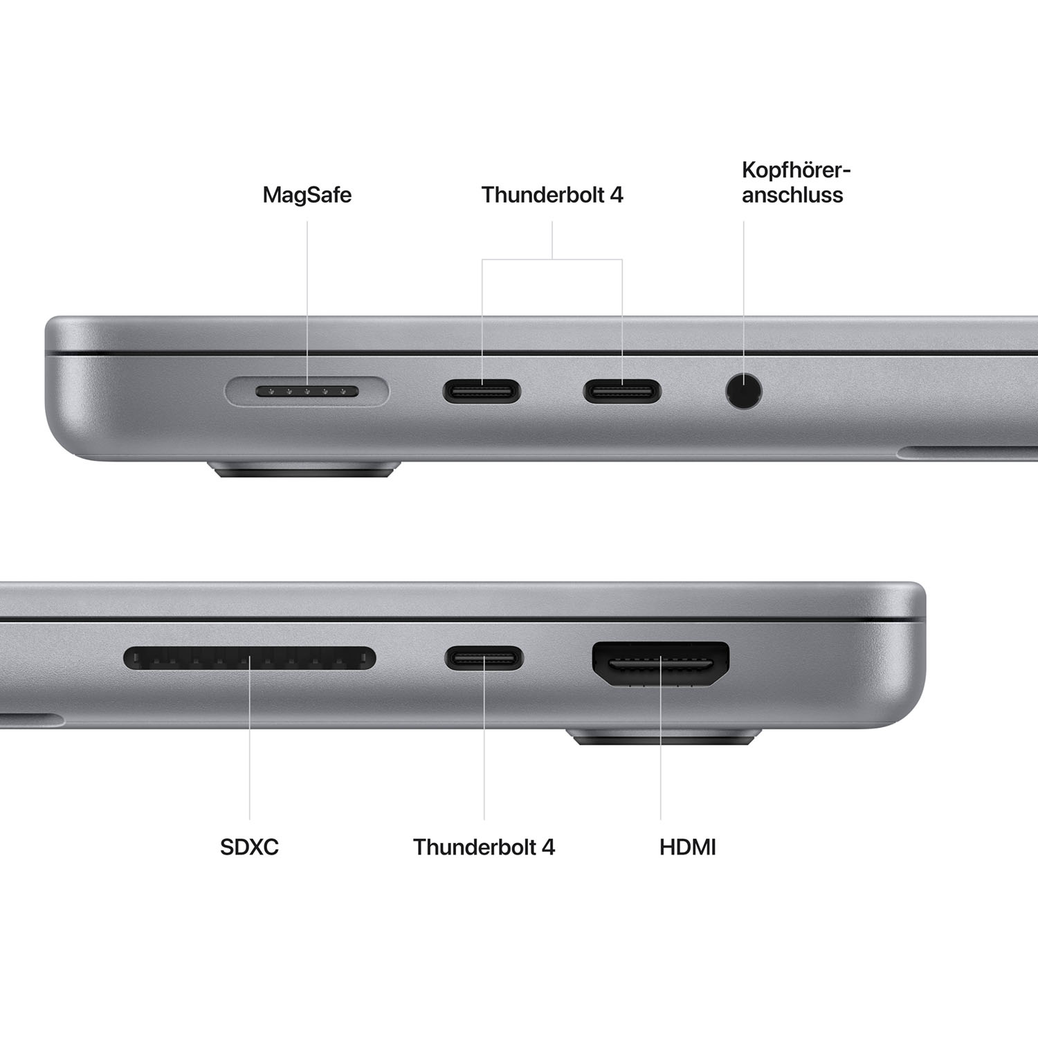 Apple MacBook Pro 14'' M2 Pro 10-Core CPU 16-Core GPU - 512GB - 16GB spacegrau - 2023