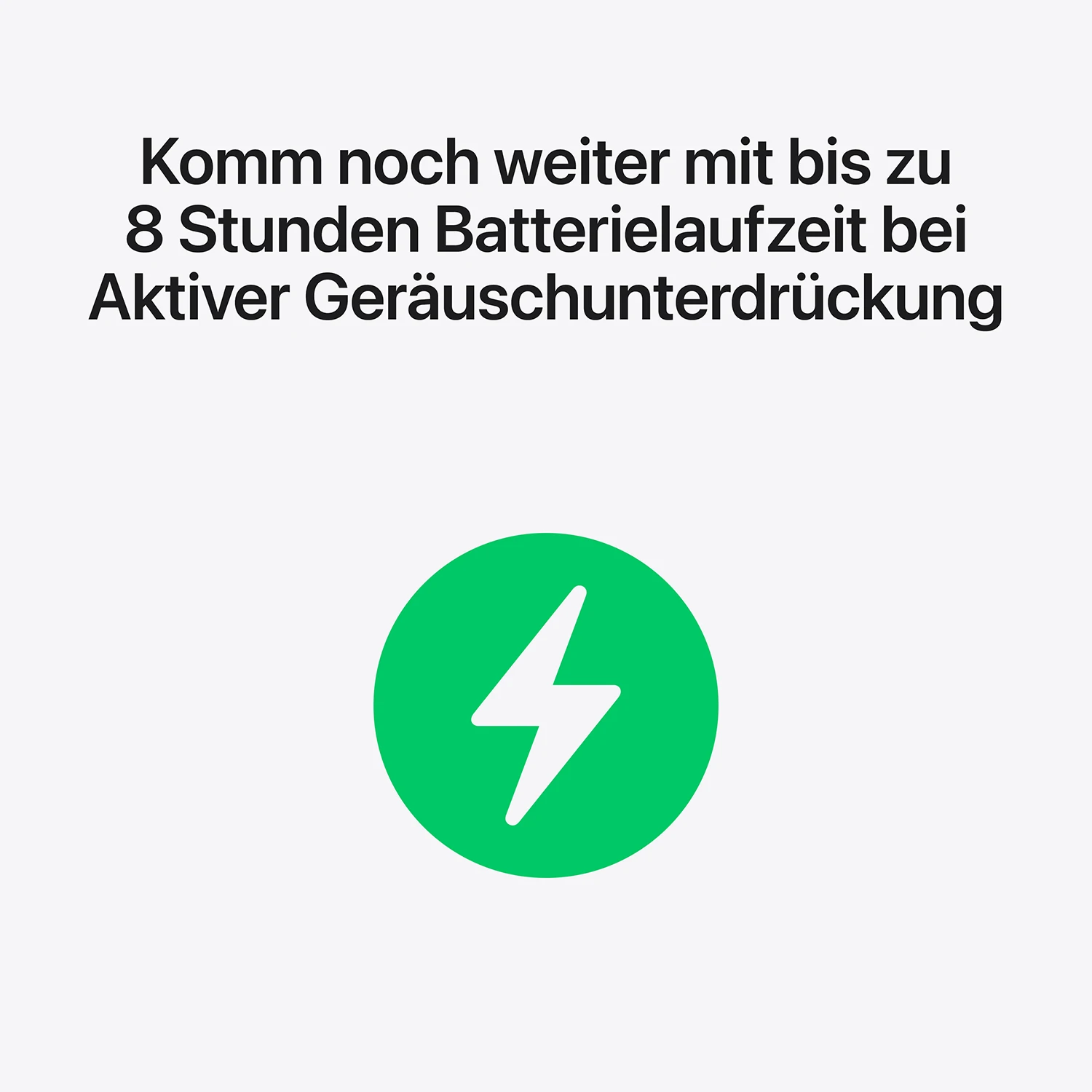 AirPods Pro 3 bis zu 8 Stunden Batterielaufzeit bei aktiver Geräuschunterdrückung