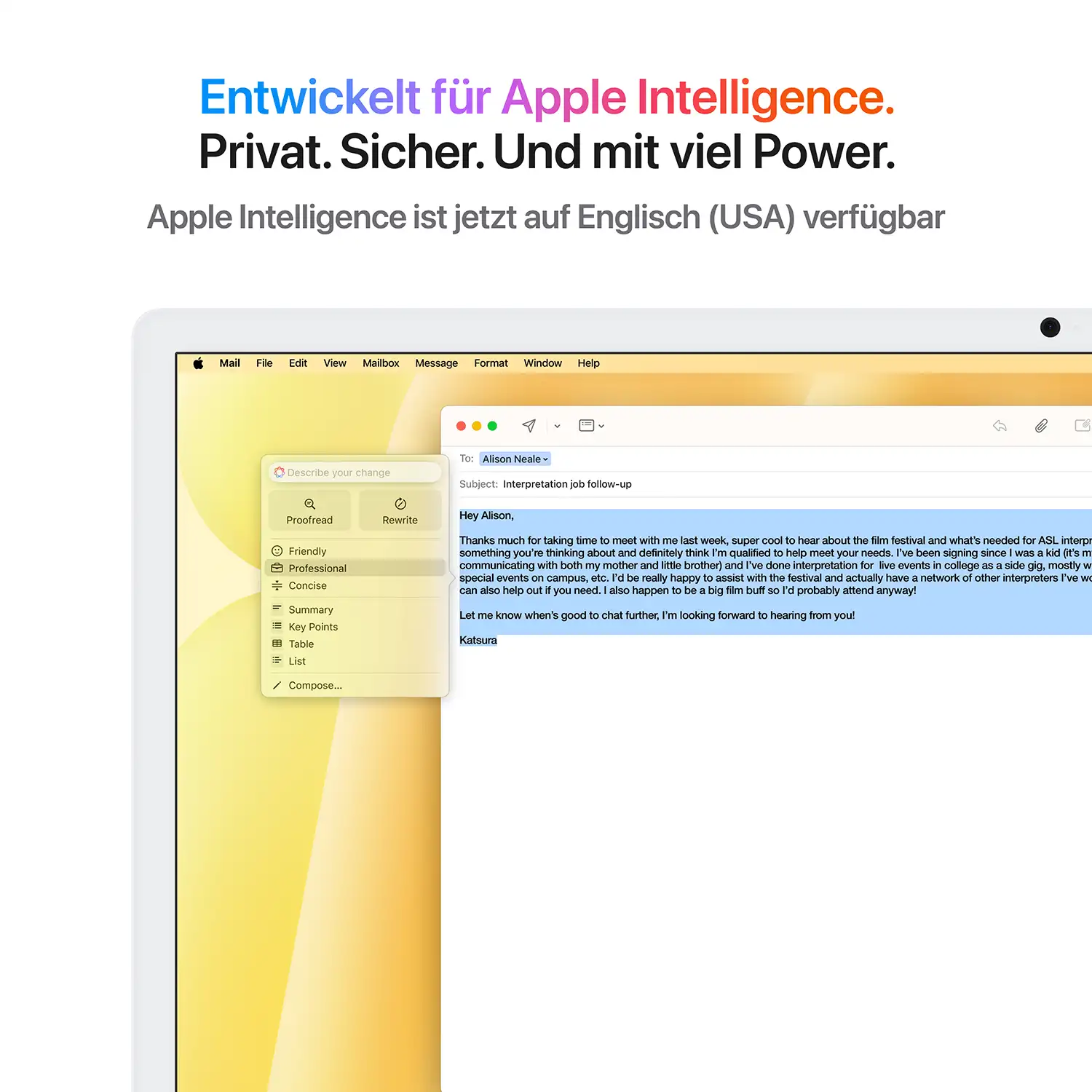 Produktbild: Imac m4 pro chip 4 port 24 in gelb bild position 5