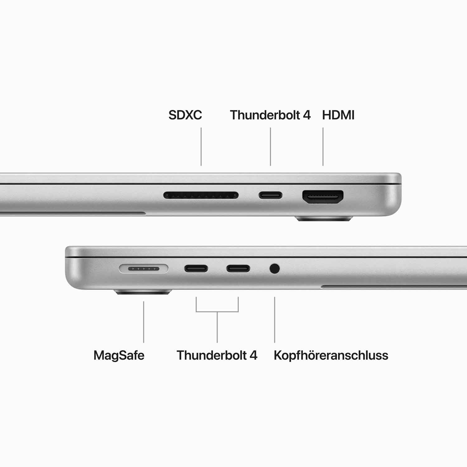 Produktbild: Macbook pro 14 in m3 pro max silber bild position 6