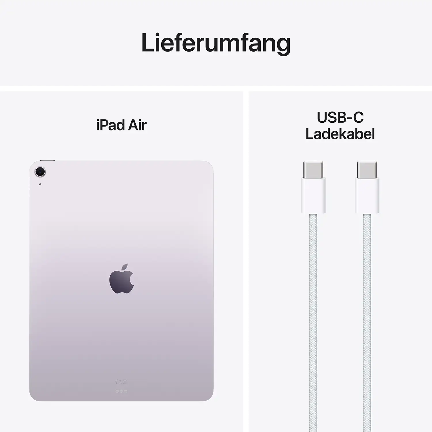 Apple iPad Air 13 Wi-Fi 128 GB Violett - 2025 Produktbild: Ipad air 13 inch m3 wifi violett bild position 10