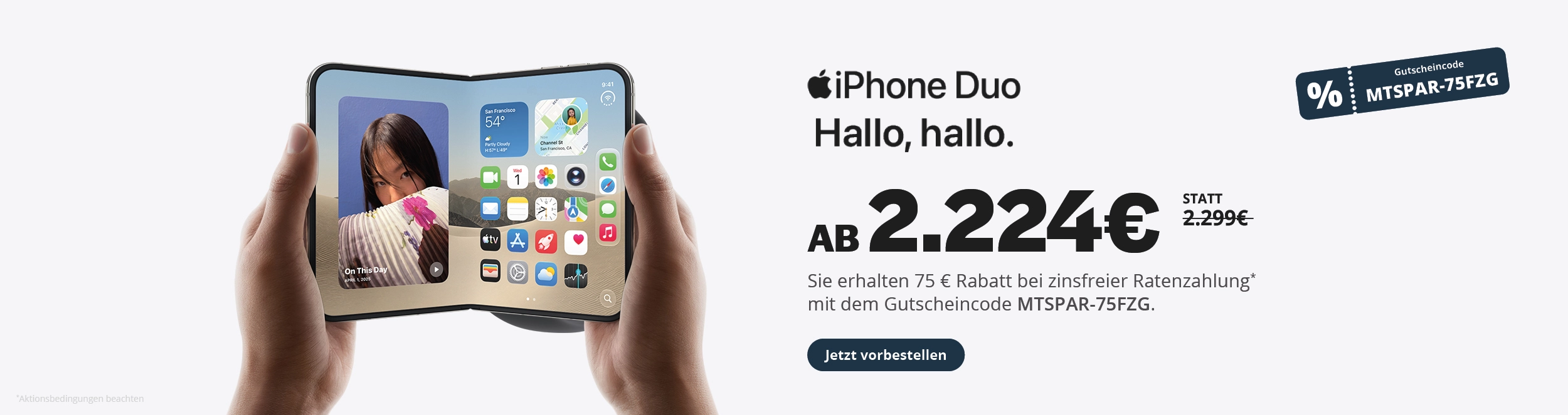 iPhone Duo jetzt vorbestellen