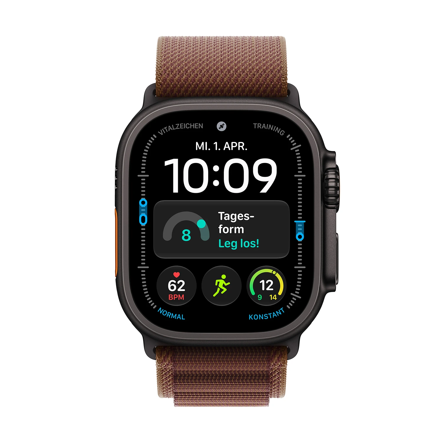Apple Watch Ultra 4 Titanium Cellular 49mm Schwarz(Alpine Loop burgunder) S