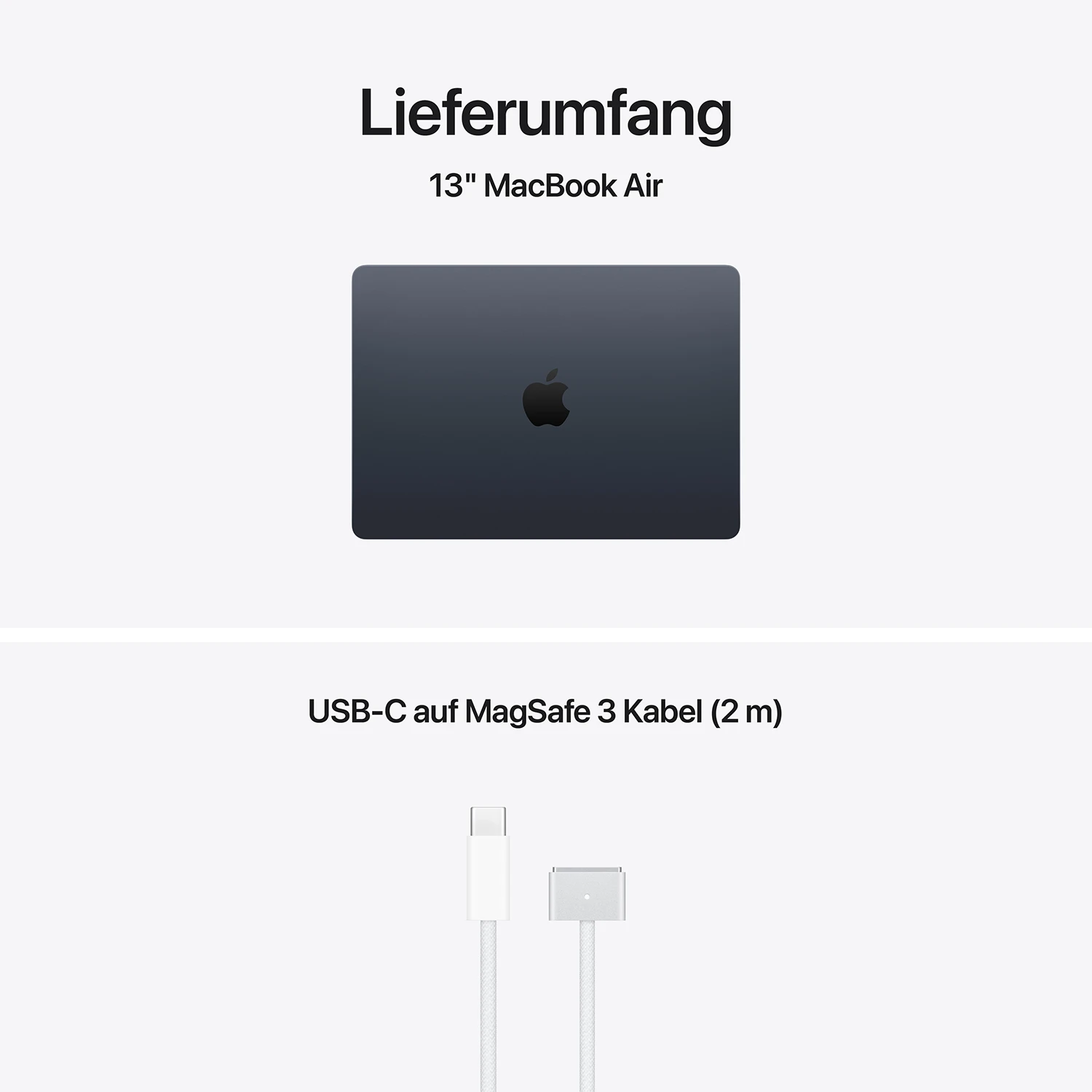 Macbook Air 13'' M5  10-Core CPU  8-Core GPU - 16 GB - 512 GB SSD - Mitternacht - 2026